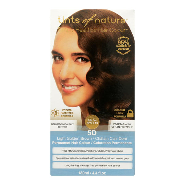 Tintes Of Nature 5D Light Golden Brown Permanent Hair Color - 4.4 Fl Oz - Cozy Farm 
