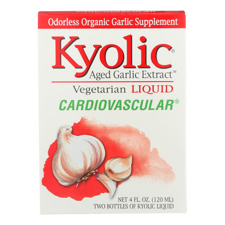 Kyolic Aged Garlic Extract Cardiovascular Support Liquid (4 Fl Oz) - Cozy Farm 