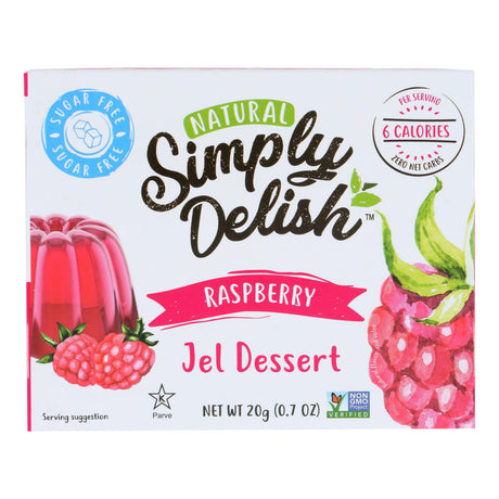 Simply Delish Raspberry Jell Dessert (Pack of 6 - 1.6 Oz.) - Cozy Farm 