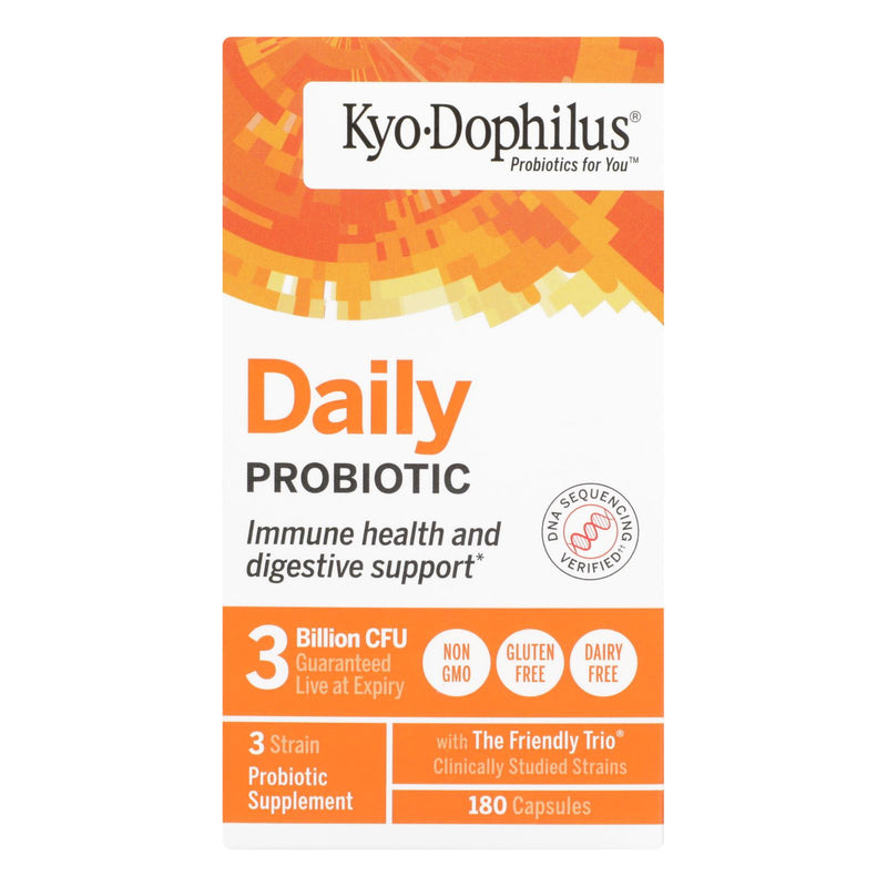 Kyolic Kyo-dophilus Digestion and Immune Health Supplement, 180 Capsules - Cozy Farm 