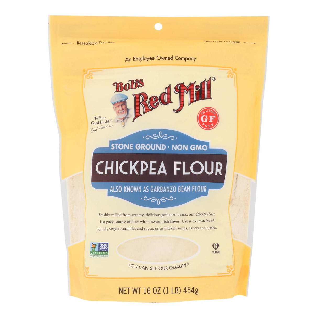 Bob's Red Mill Chickpea Flour | Gluten-Free, Vegan, 16 Oz. (Pack of 4) - Cozy Farm 