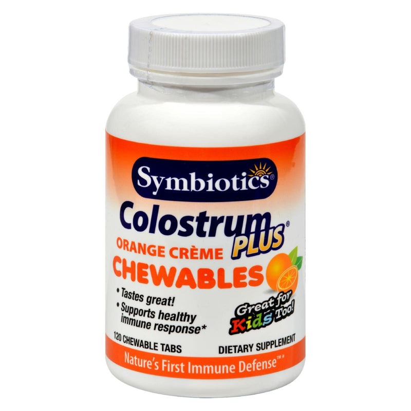 Symbiotics Colostrum Plus Orange (Pack of 120 Chewbls) - Cozy Farm 