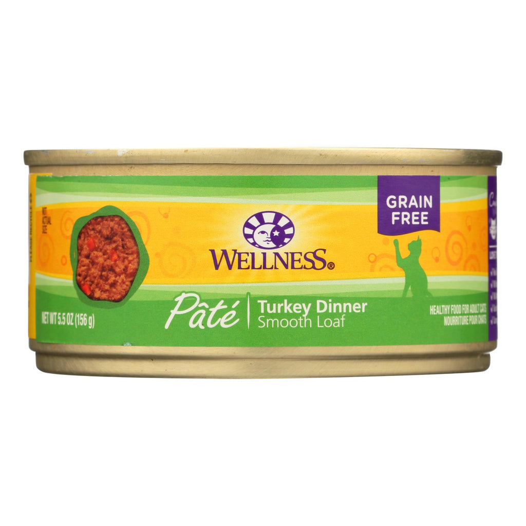 Wellness Pet Products Turkey Recipe Cat Food (Pack of 24) - 5.5 Oz. - Cozy Farm 