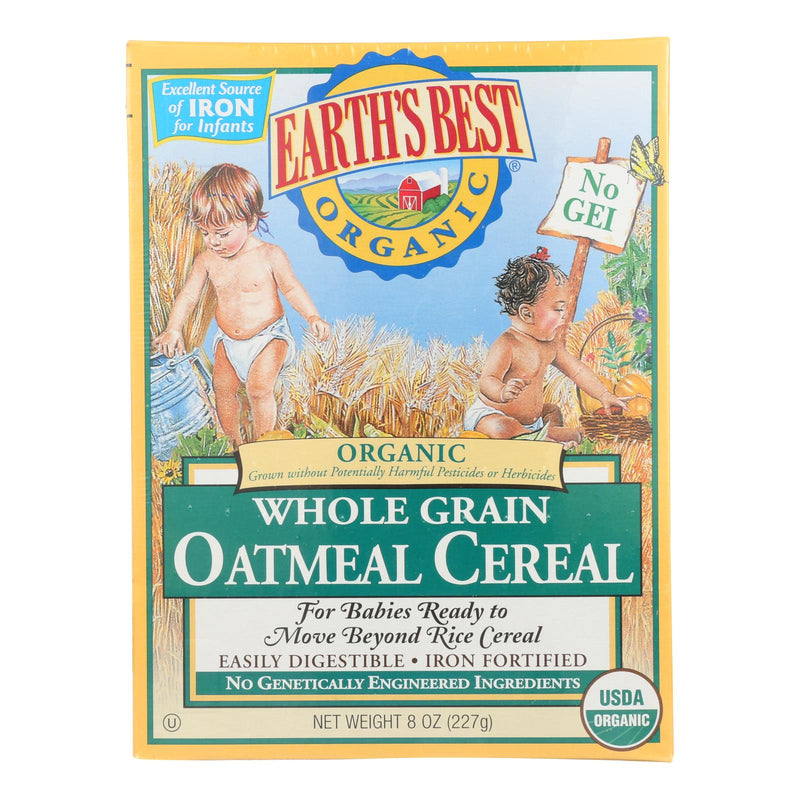 Earth's Best Organic Whole Grain Oatmeal Cereal for Infants, 12-Pack of 8 Oz. - Cozy Farm 