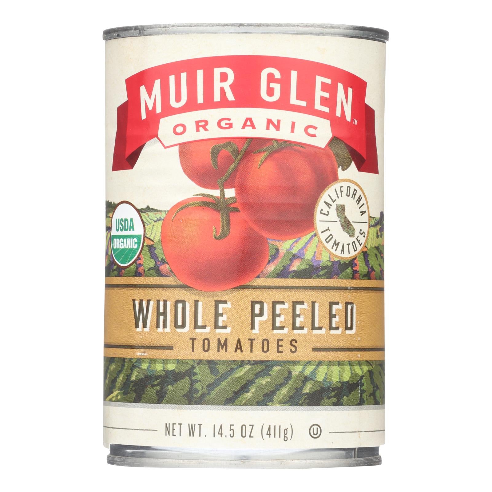 Muir Glen Whole Peeled Tomatoes (Pack of 12 - 14.5 Oz.)