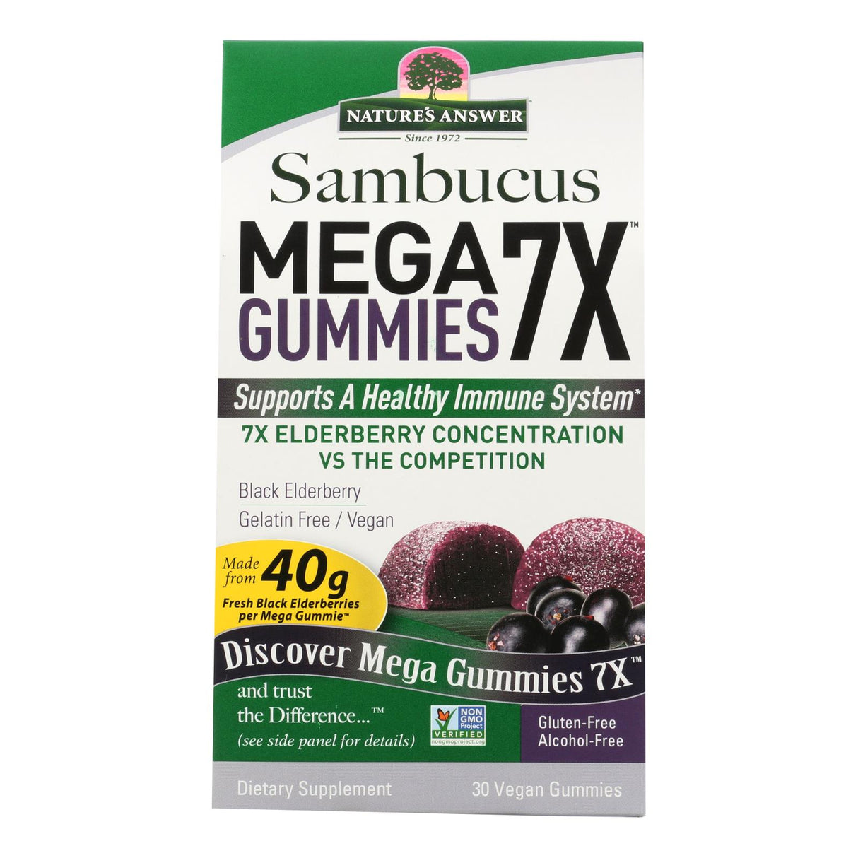 Nature's Answer 7-Week Supply of Sambucus Mega Gummies (Pack of 7x30) - Cozy Farm 