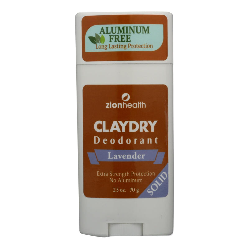 Zion Health Adama Dead Sea Clay Deodorant Lavender (2.5 Oz., 2-Pack) - Cozy Farm 