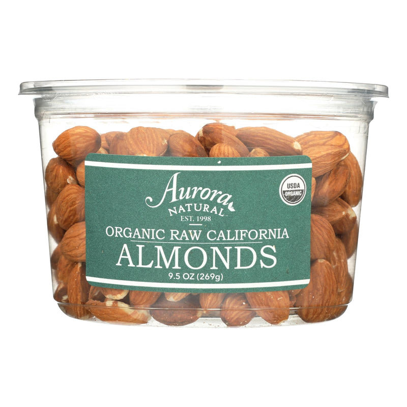 Aurora Natural Products Organic Raw California Almonds, 9.5 Oz (Pack of 12) - Cozy Farm 