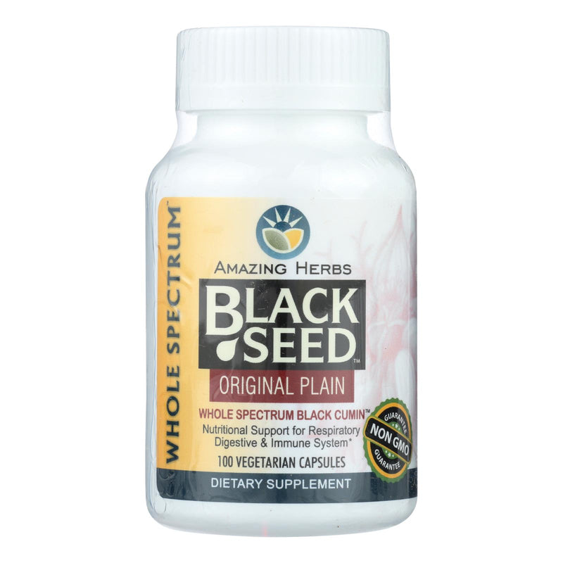 Amazing Herbs Black Seed Capsules (100 Count) - Cozy Farm 