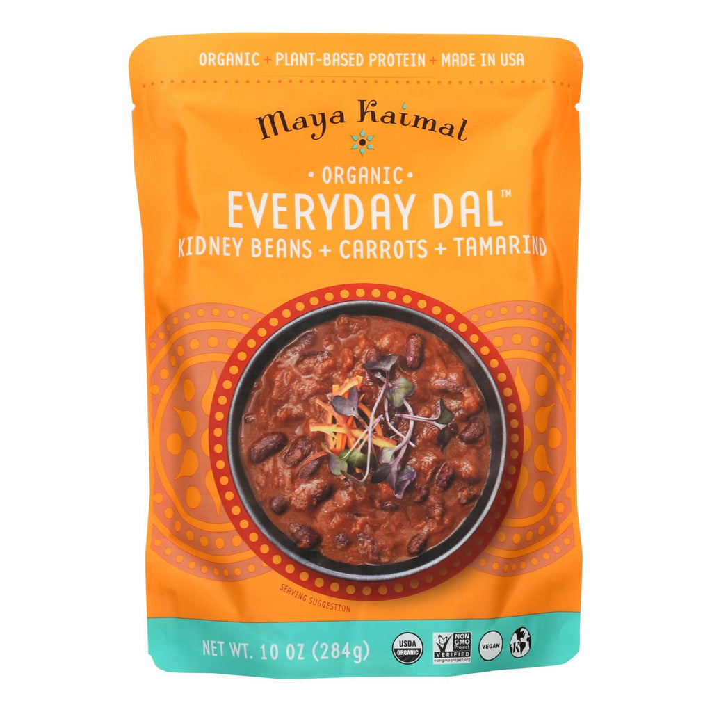 Maya Kaimal Organic Everyday Dal (Pack of 6) - Kidney Bean Carrot Tamarind 10 Oz. - Cozy Farm 
