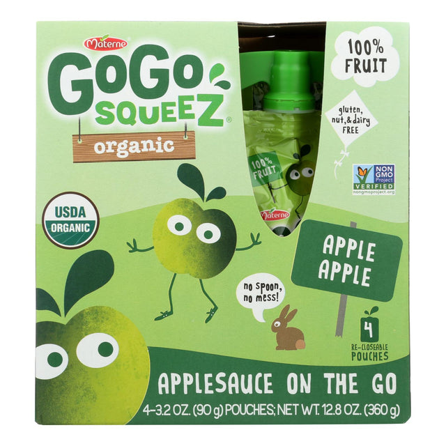 Gogo Squeez Organic Applesauce Multipack (12-Pack, 3.2 Oz. Each) - Cozy Farm 