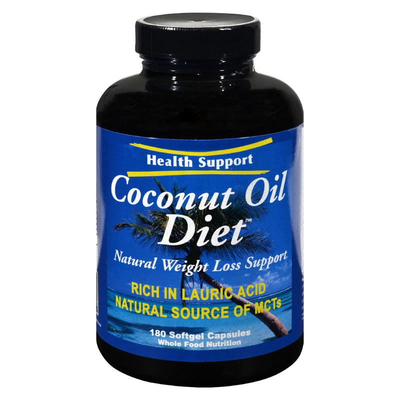 Health Support Coconut Oil Supplement - 180 Softgels - Cozy Farm 