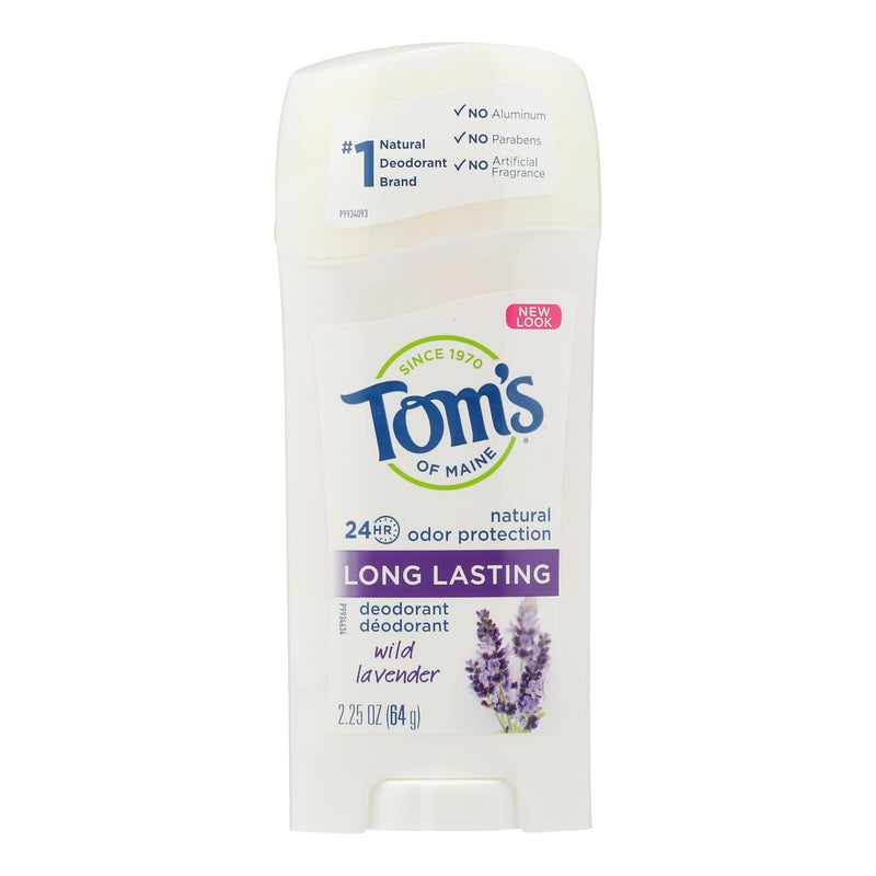 Tom's of Maine Long-Lasting Natural Deodorant, Wild Lavender Scent (Pack of 6 - 2.25 Oz per Stick) - Cozy Farm 