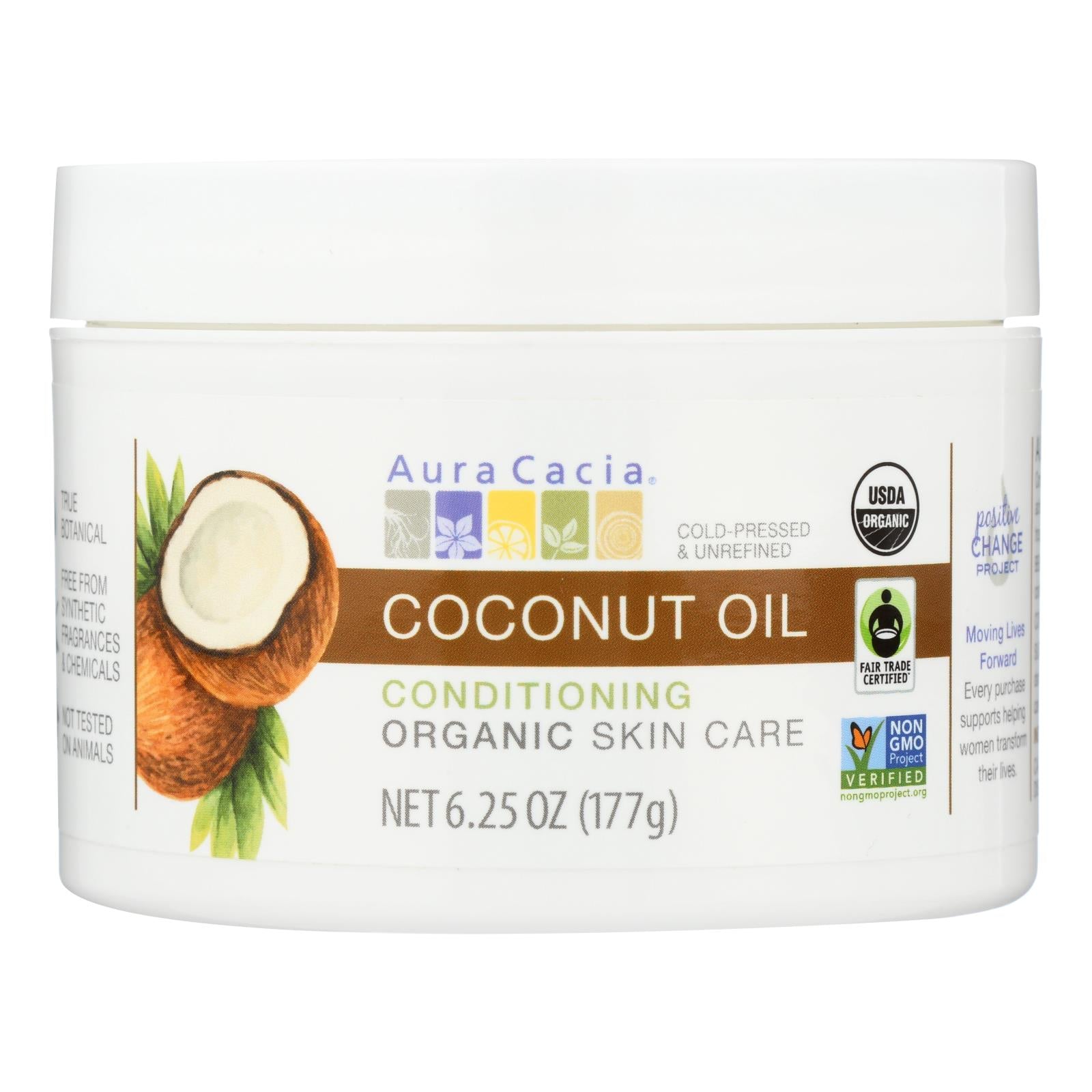 Aura CACIA: Oil Coconut Fractionated, 4 fl oz