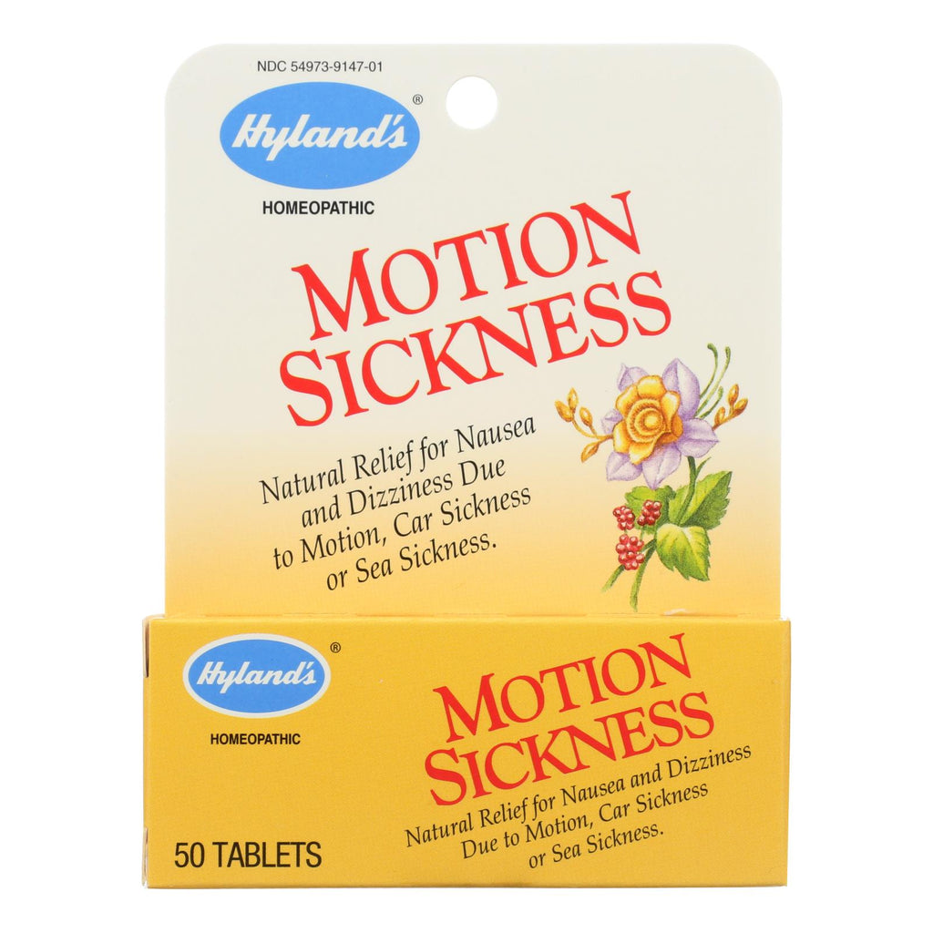 Hyland's Motion Sickness (Pack of 50 Tablets) - Cozy Farm 