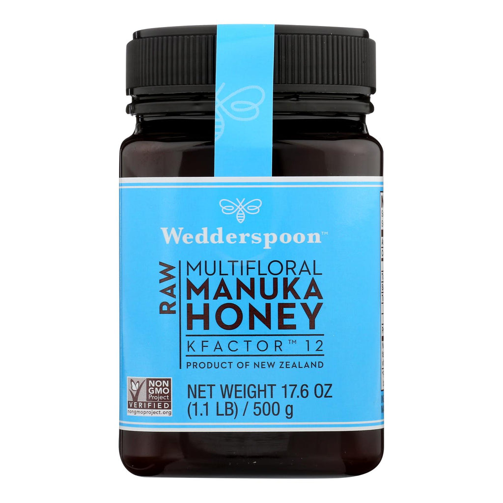Wedderspoon Raw Manuka Honey Kfactor 12 (Pack of 6 - 17.6 Oz.) - Cozy Farm 
