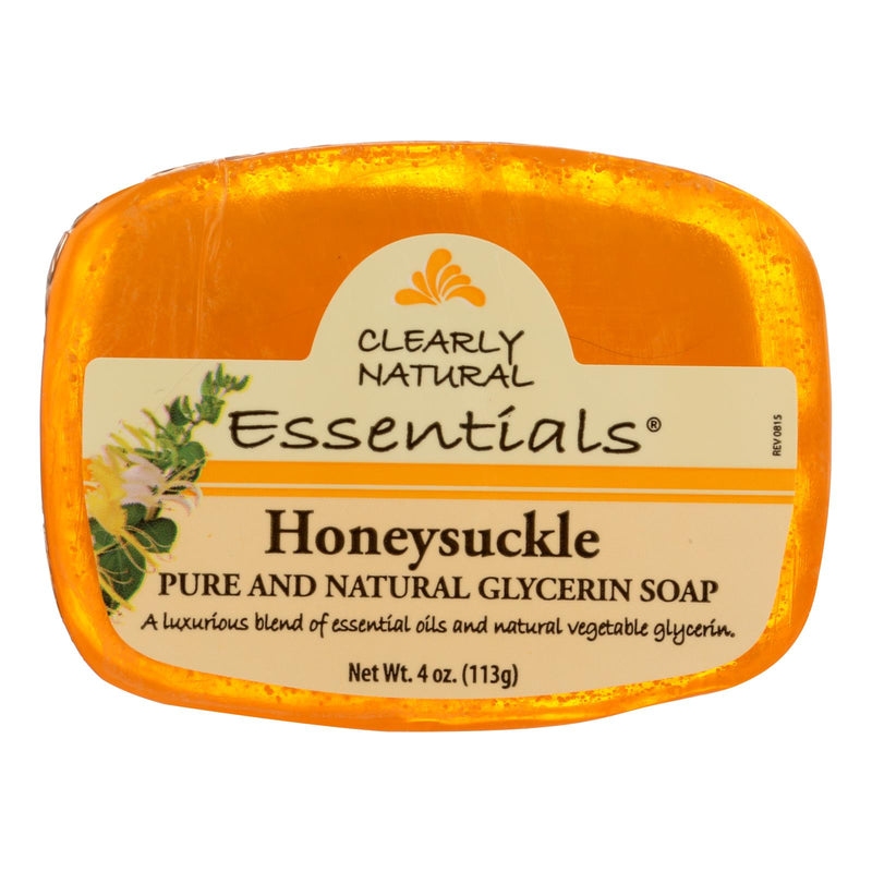 Clearly Natural Honeysuckle Glycerine Bar Soap (4 Oz.) - Cozy Farm 