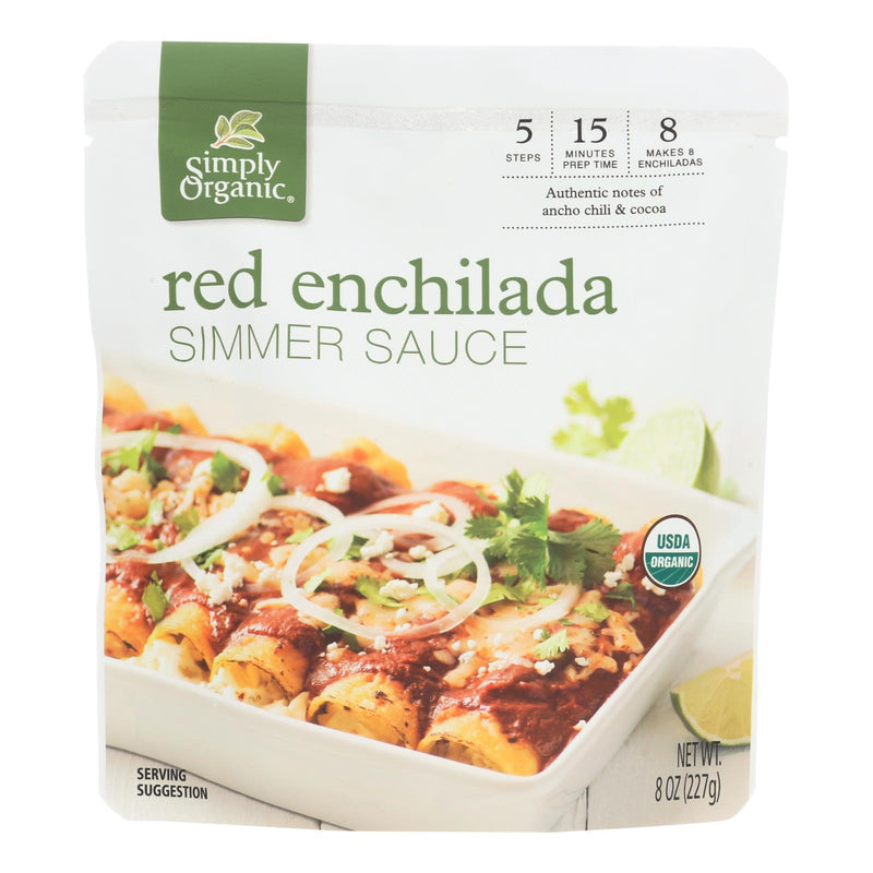 Simply Organic Red Enchilada Sauce for Authentic Mexican Flavor (Pack of 6 - 8 Oz.) - Cozy Farm 