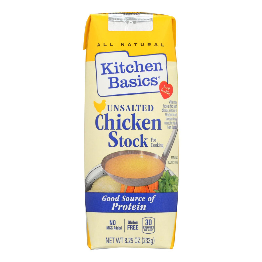 Kitchen Basics All Natural Unvoweled Chicken Stock (Pack of 12 - 8.25 Oz.) - Cozy Farm 