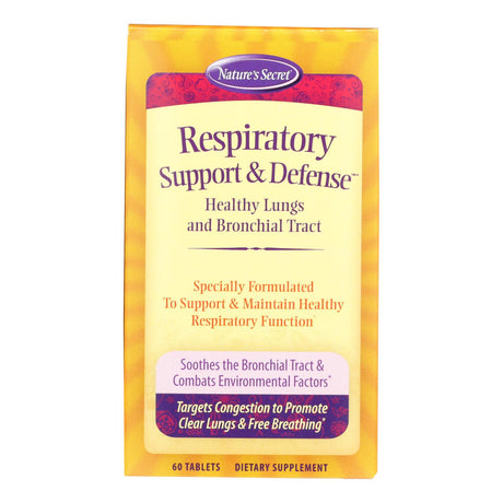 Nature's Secret Respiratory Cleanse and Defense Tablets (60ct) - Cozy Farm 