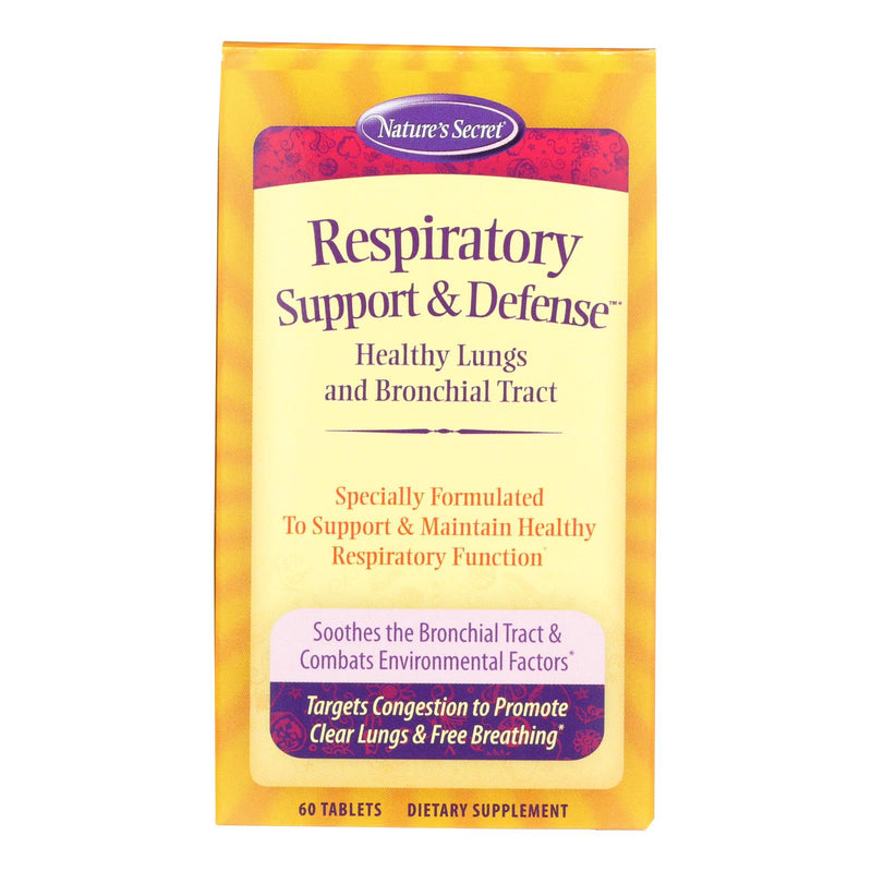 Nature's Secret Respiratory Cleanse and Defense Tablets (60ct) - Cozy Farm 