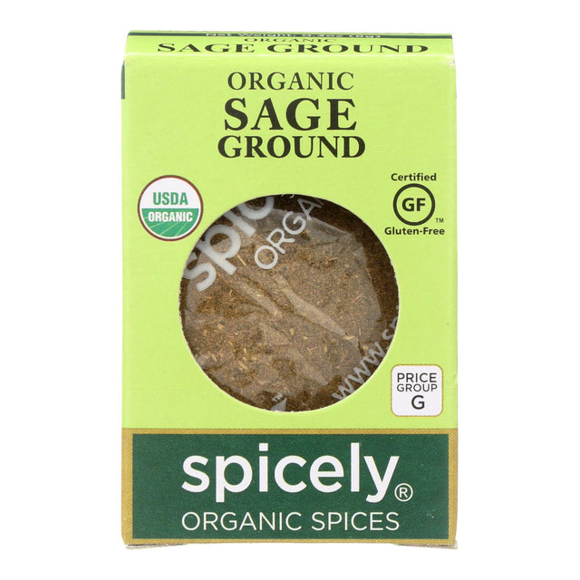 Spicely Organics Organic Ground Sage (6 x 0.3 Oz) - Cozy Farm 