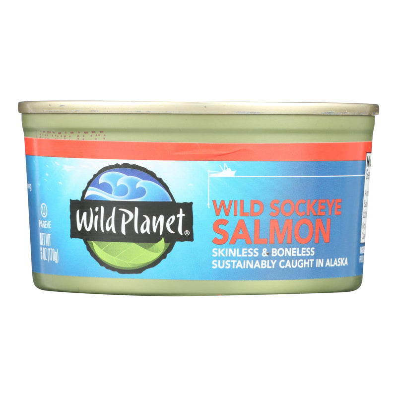 Wild Planet Wild Pacific Sockeye Salmon (Pack of 12 - 6 Oz.) - Cozy Farm 