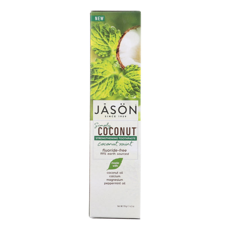Jason Natural Products Strengthening Coconut Mint Toothpaste - 4.2 Oz - Cozy Farm 