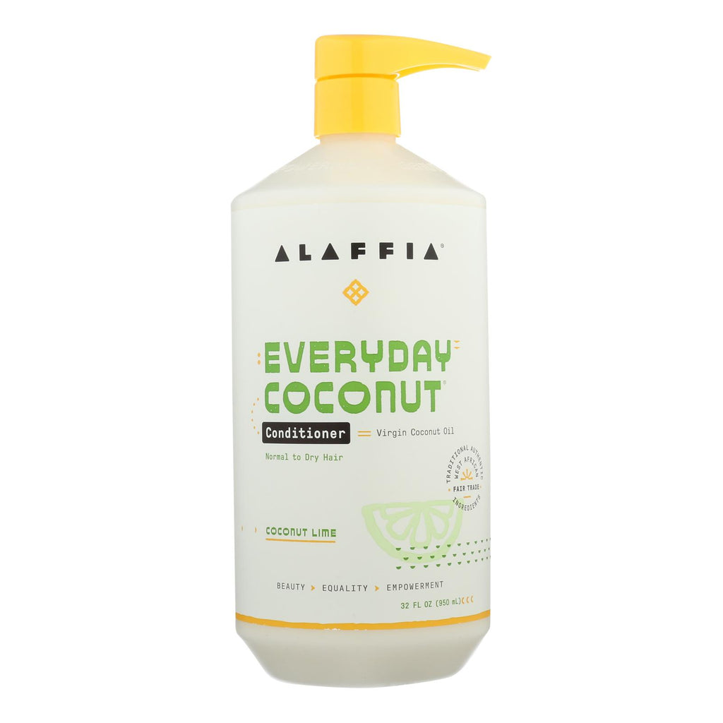 Alaffia Coconut Lime Ultra Hydrating Conditioner (32 Fl. Oz.) - Cozy Farm 
