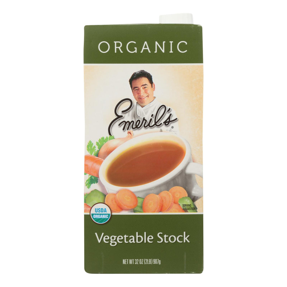 Emeril's Organic Vegetable Stock - 6 Pack (32 Fl Oz.) - Cozy Farm 