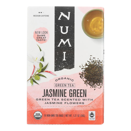 Numi Organic Tea Jasmine Green (Pack of 6 - 18 Tea Bags Each) - Cozy Farm 