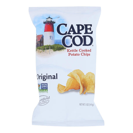 Cape Cod Kettle Cooked Potato Chips - 8 Cases of 5 Oz. Bags - Cozy Farm 