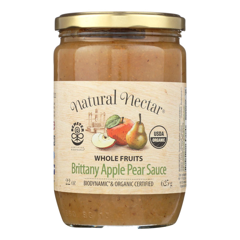 Natural Nectar Brittany Apple Sauce, 22.2 Oz. Pack of 6 - Cozy Farm 