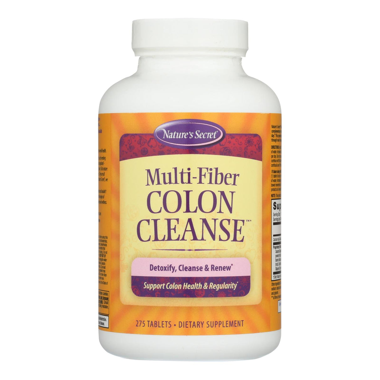 Nature's Secret Multi-Fiber Colon Cleanse, 275 Tablets - Cozy Farm 