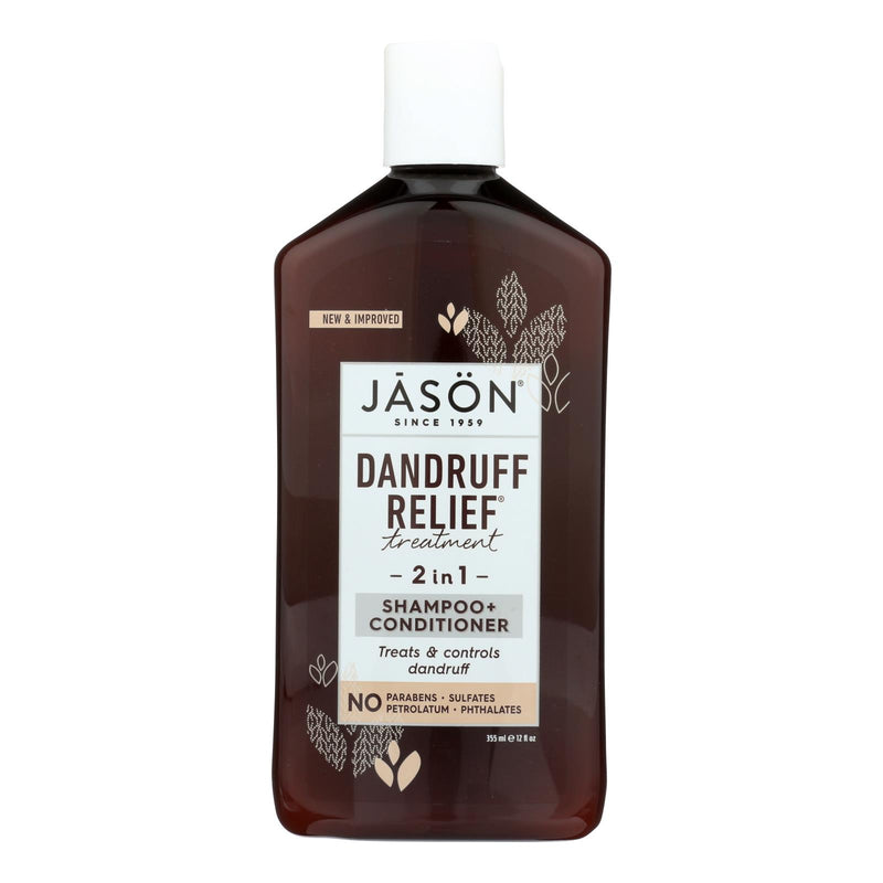 Jason Natural Products Dandruff Relief Shampoo and Conditioner (12 Oz) - Cozy Farm 
