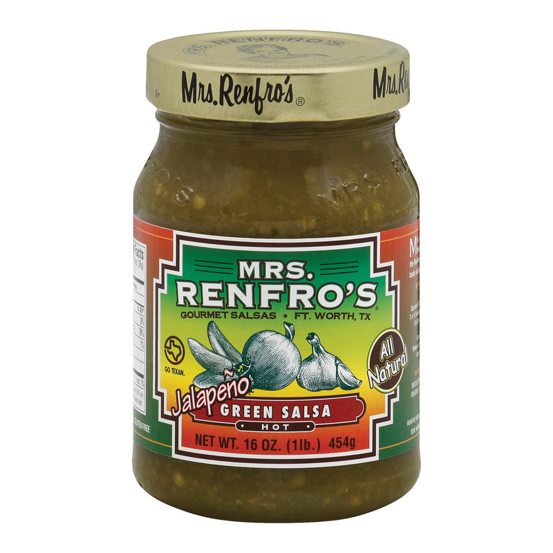 Mrs. Renfro's Mild Green Salsa with Onion and Chili, 6 Pack of 16 Oz. Bottles - Cozy Farm 