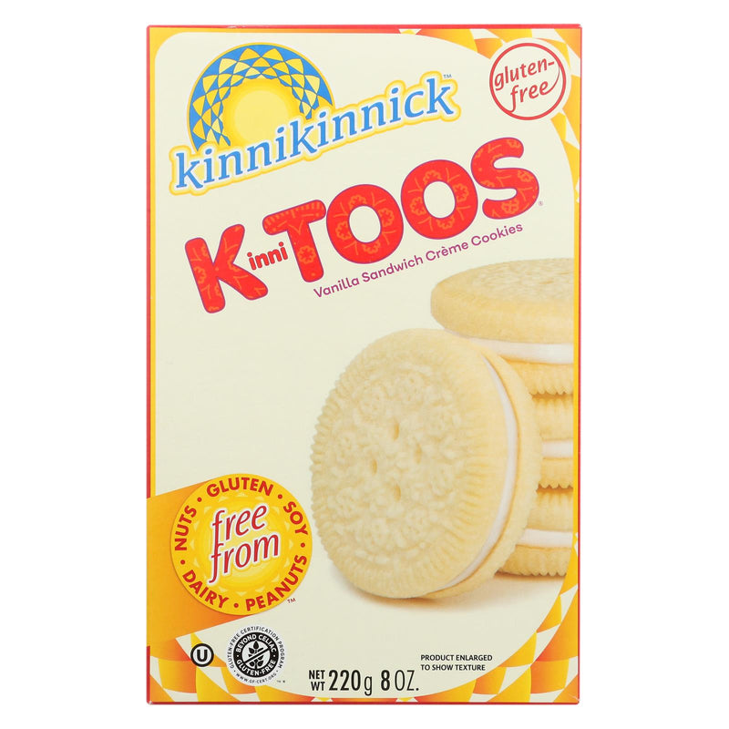 Kinnikinnick Vanilla Crème Sandwich Cookies, 8 Oz. (Pack of 6) - Cozy Farm 