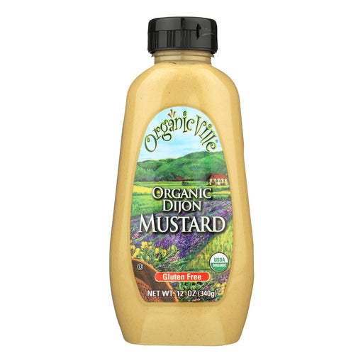Organic Ville Stone Ground Organic Mustard (Pack of 12 - 12 Oz.) - Cozy Farm 