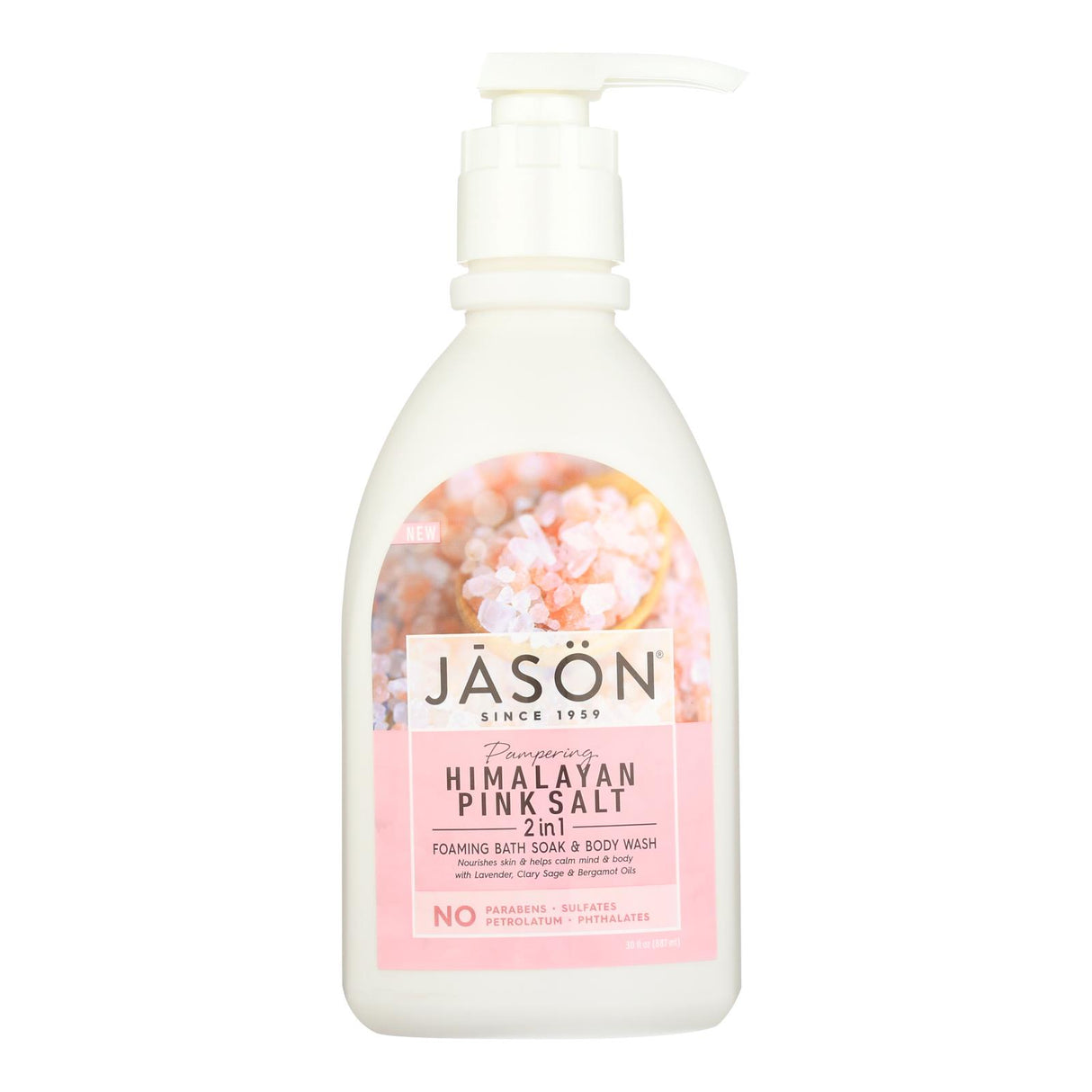 Jason Natural Products Himalayan Salt Body Wash, 30 Fl Oz - Cozy Farm 