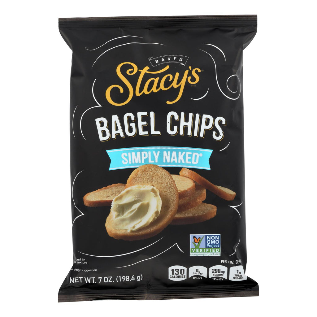 Stacy's Pita Chips Bagel Chips - Simply Naked (Pack of 12) - 7 Oz. - Cozy Farm 