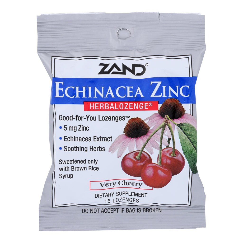 Zand Herbalozenge Echinacea Zinc Natural Cherry (Pack of 12 - 15 Lozenges) - Cozy Farm 