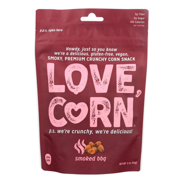 Love Corn Smoky Premium Crunchy Corn Snacks, 4 Oz., 12-Pack - Cozy Farm 