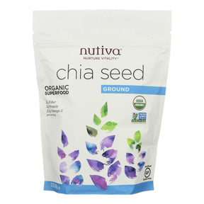 Nutiva Organic Milled Chia Seeds, 14 Oz. - Cozy Farm 