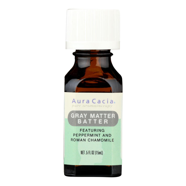 Aura Cacia Gray Matter Batter Essential Oil, 0.5 Fl Oz - Cozy Farm 