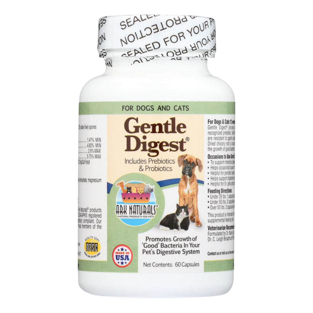 Ark Naturals Gentle Digest for Dogs and Cats (Pack of 60 Capsules) - Cozy Farm 