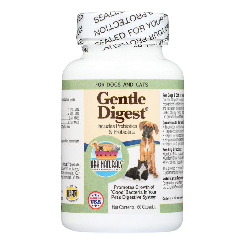 Ark Naturals Gentle Digest for Dogs and Cats, 60 Capsules - Cozy Farm 