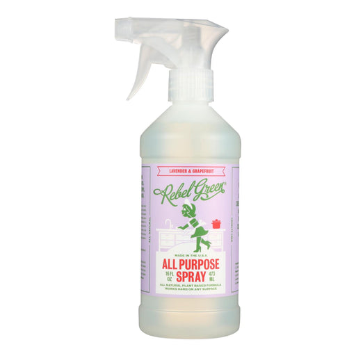 Rebel Green All-Purpose Cleaner Spray, Lavender & Grapefruit, 4 Pack, 16 Fl Oz Each - Cozy Farm 