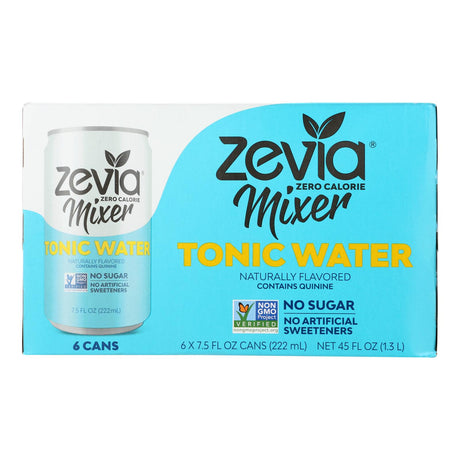 Zevia Zero Calorie Mixer Tonic Water (7.5 Fl Oz. Can), Pack of 24 - Cozy Farm 