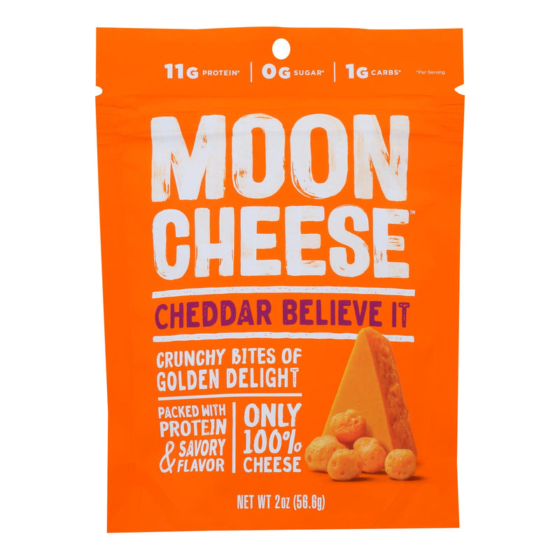 Moon Cheese Cheddar Dehydrated Cheese Snack for the Keto Diet, 12-Pack, 2 Oz. Bags - Cozy Farm 
