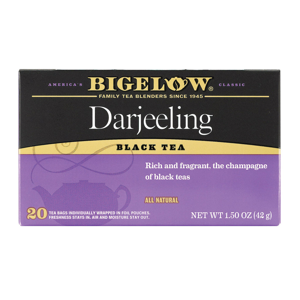 Bigelow Tea Darjeeling Black Tea (Pack of 6 - 20 Bags) - Cozy Farm 